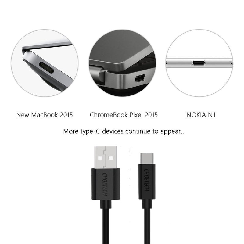 USB-A to Type C Cable  (6.6 Feet) - FoundX