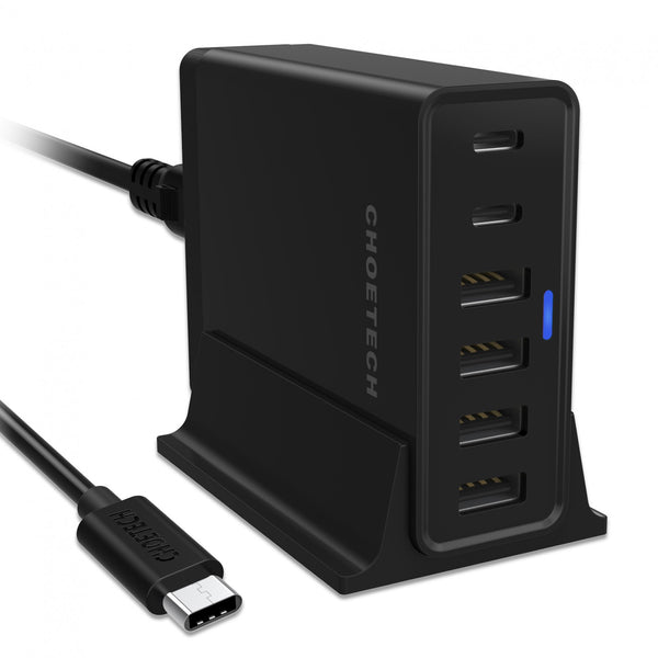 55W USB Charger with 2 USB-C Ports and 4 USB-A Ports - FoundX