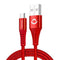 Wear-Resistant and Shake-Resistant Fast Charging Nylon Cable  (Type-C) - FoundX