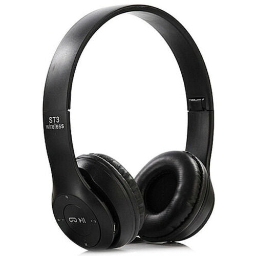 ST3 Folding Wireless Bluetooth Stereo Headset Headphones Mic for iPhone Samsung - FoundX